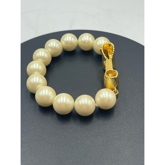 Kate‎ Spade All Wrapped Up Pearl Gold Bow Bracelet - Picture 9 of 13